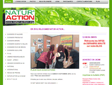 Tablet Screenshot of natur-action.org